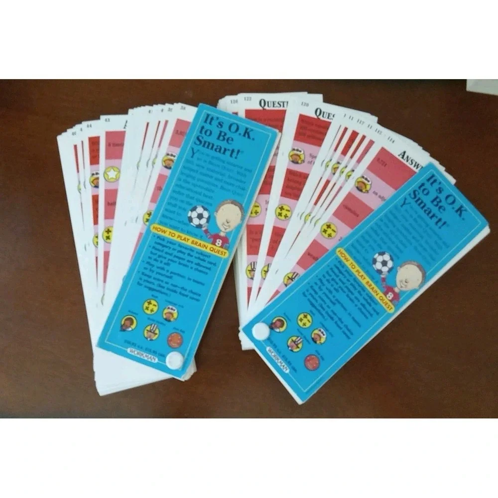 Brain Quest Lot 3rd Grade New Updated Edition Deck One & Two 1990's Teaching Aid